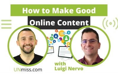 Come fare buoni contenuti online (intervista UNmiss)