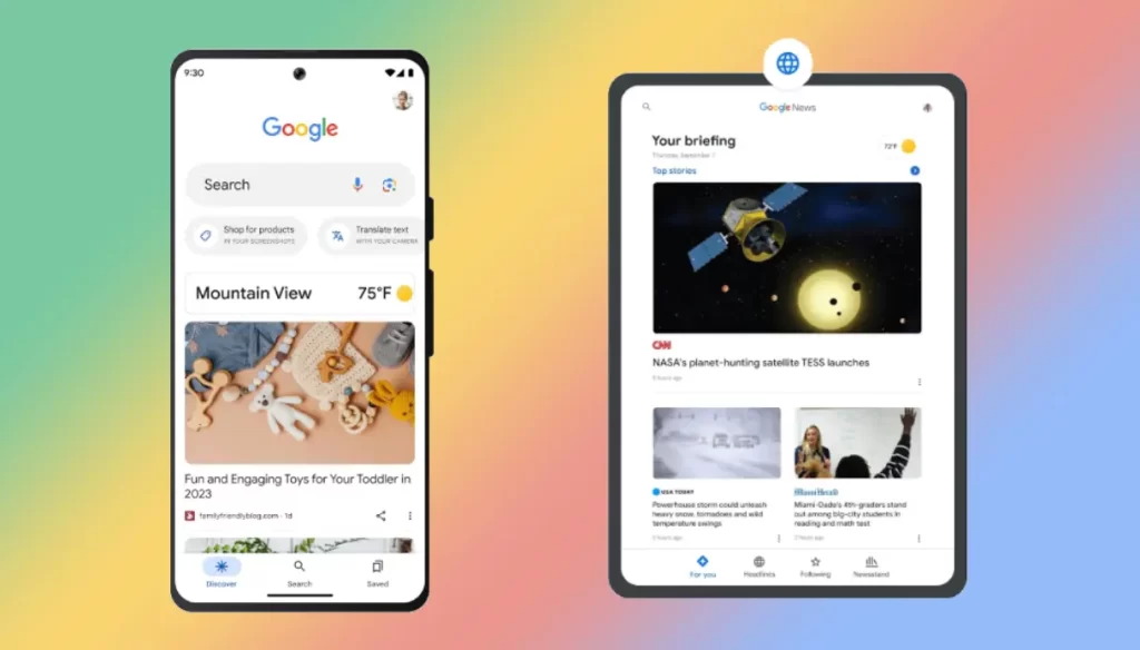 Google Discover e Google News