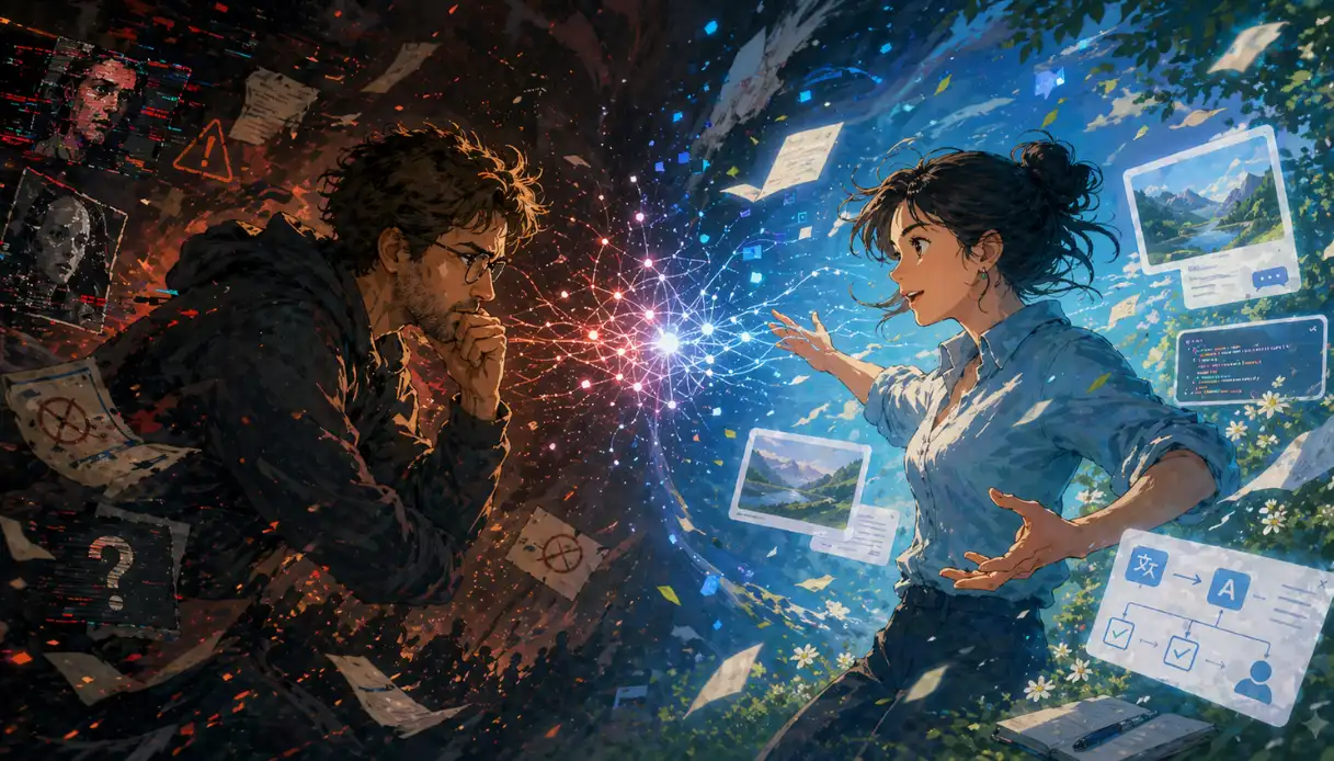Apocalittici e integrati nell'era della AI